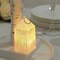 6 Clear 3.5 in Acrylic Crystal TABLE LAMPS Battery Operated LED Lights